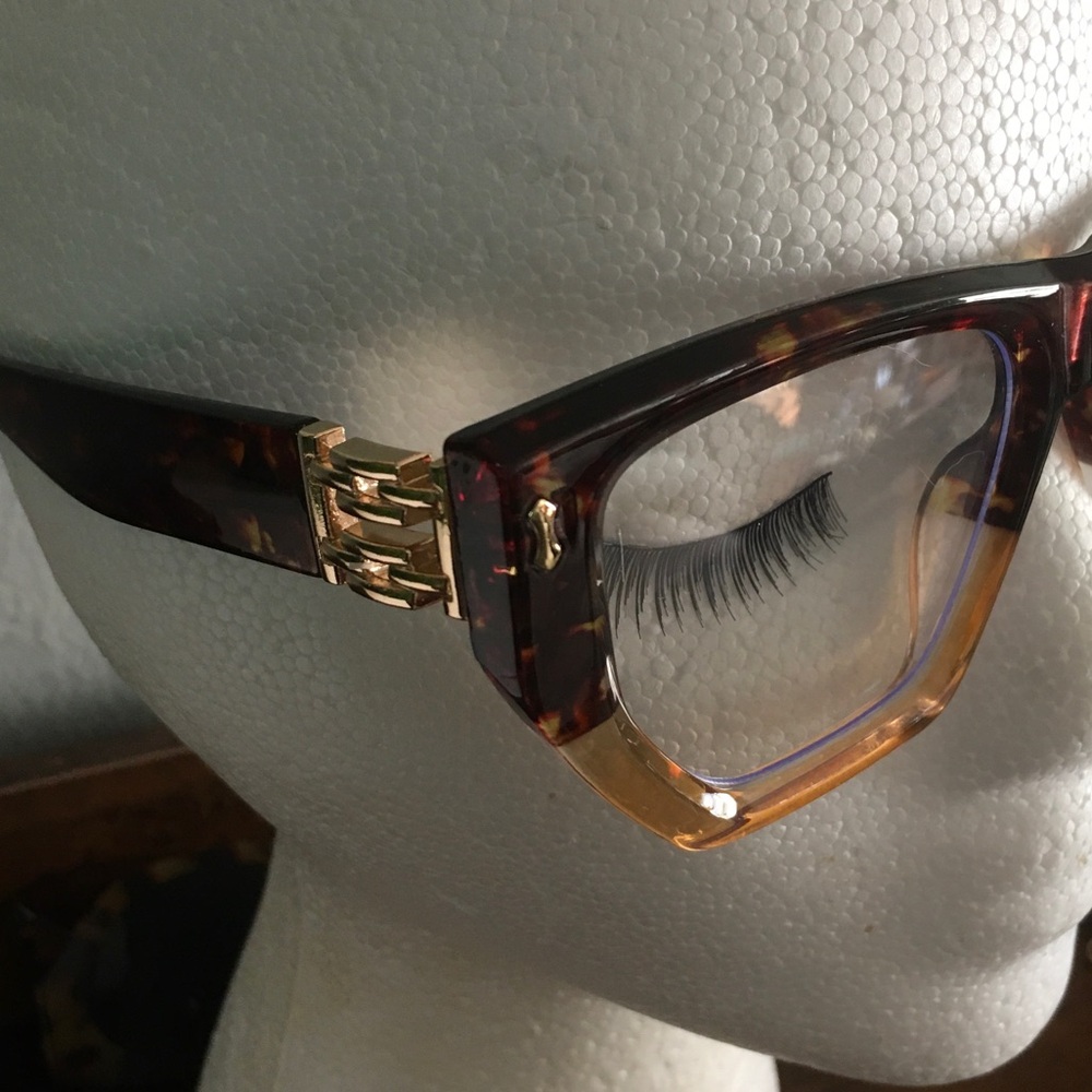 Tortoise Shell Gradient Cat-Eye Reading Glasses - Brown - Picture 3 of 3